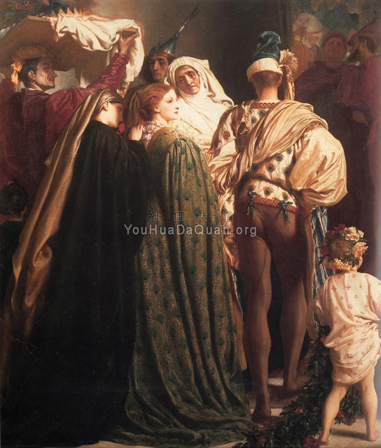 Dante in Exile-Detail Left - 弗雷德里克·莱顿爵士